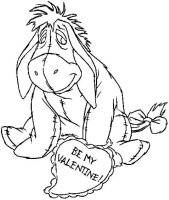 A coloring page of winnie the pooh - eyore